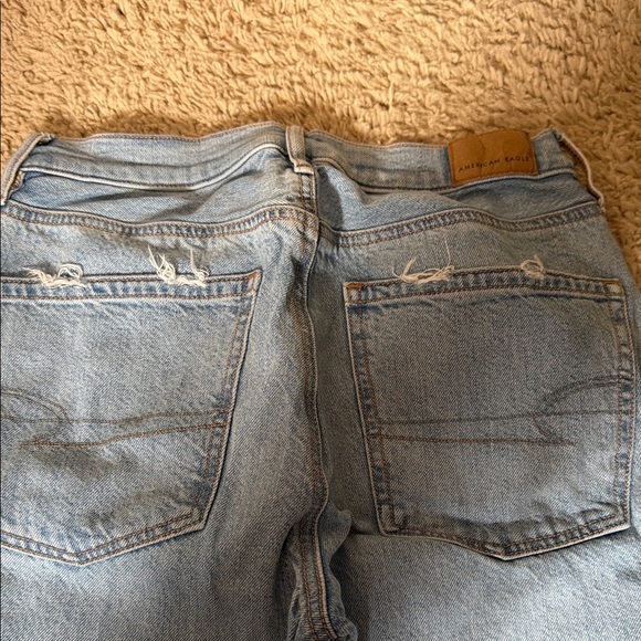 90s bootcut American Eagle Outfitters Light Blue Straight Leg Jeans - Picture 9 of 9